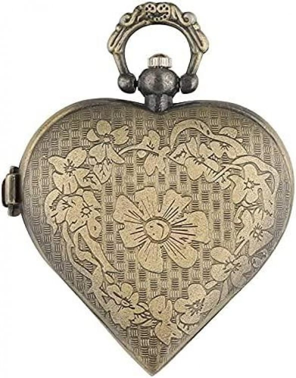 Valkyrie Kalpli Zincirli Köstekli Saat Kolye Bronz - 4