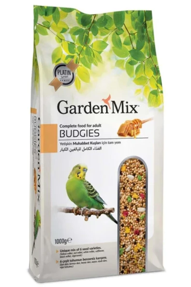 Gardenmix Platin Ballı Muhabbet Kuş Yemi 1kg x 5 Adet