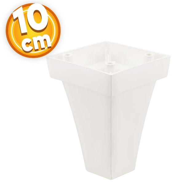 Dolap Venüs Lüks Mobilya Kanepe Sehpa Tv Ünitesi Koltuk Ayağı 10 Cm Beyaz Baza Ayakları