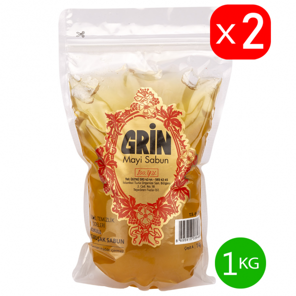 GRİN 1 kg Ekolojik Arap Sabunu (2 ADET)