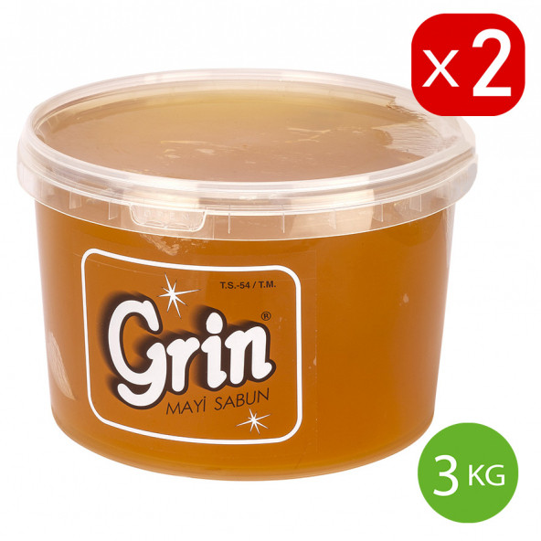 GRİN 3 kg Arap Sabunu (2 ADET) Ayçiçek Yağlı