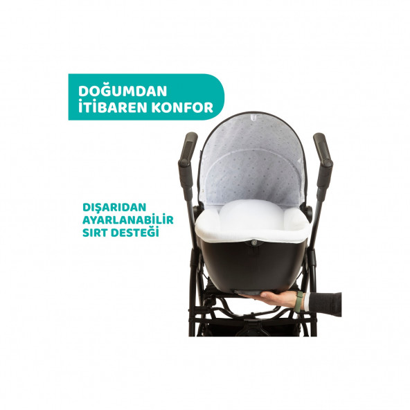 Chicco Trio Sprint Travel Sistem Bebek Arabası Black Night - 3