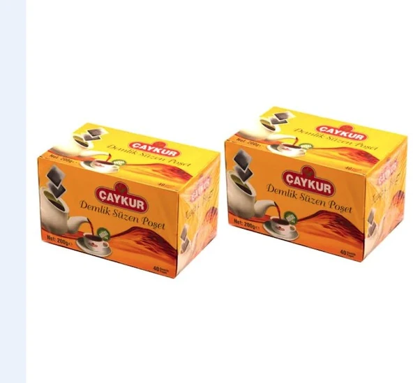 Çaykur Demlik Süzen Poşet Çay (Sarı) (40 x 5g) x 4 ADET - 3