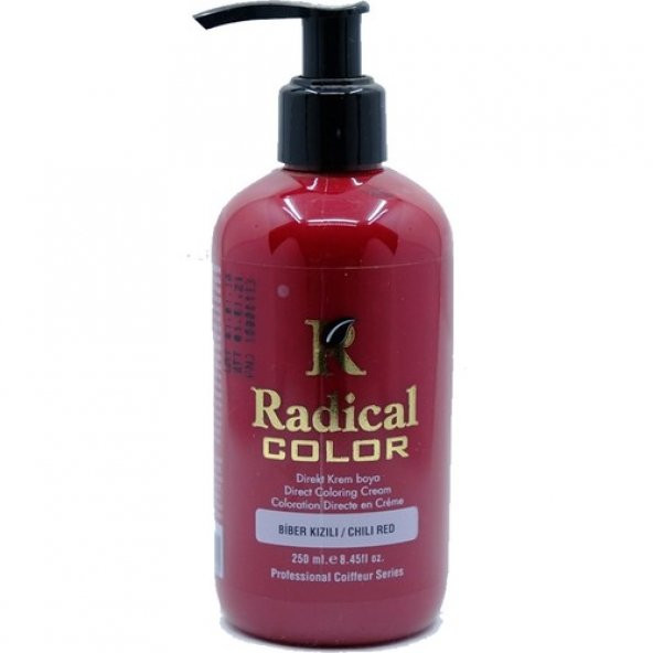 Radical Color Su Bazlı Saç Boyası 250 ml / Biber Kızılı