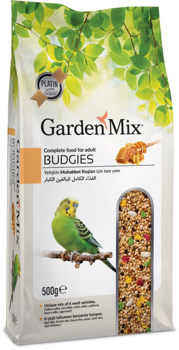Gardenmix Platin Ballı Muhabbet Kuş Yemi 500 Gr