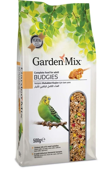 Gardenmix Platin Ballı Muhabbet Kuş Yemi 500 Gr x 5 Adet ürün görseli