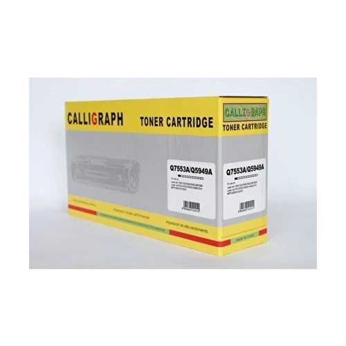 Calligraph Q7553A/Q5949A HP Uyumlu 2015/CRG715/1160/1320/3390/3392 Toner Siyah - Resim 2