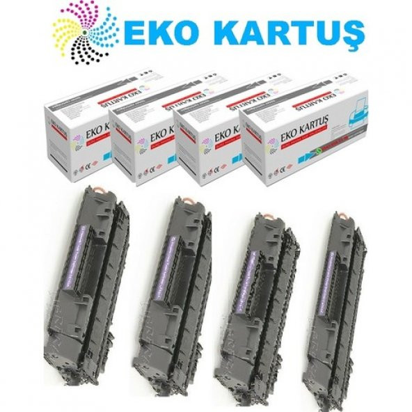 Eko Kartuş Canon I-Sensys LBP-253X CRG-719 ) Ekonomik Avantajlı 4’lü Paket Muadi Toner