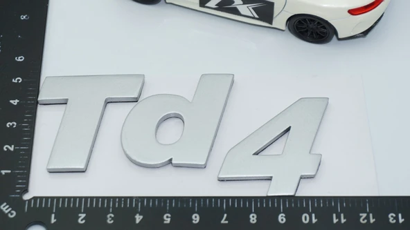 DK Tuning Td4 Freelander 1 3M Gri Bagaj Yazı Land Rover İle Uyumlu - Resim 2