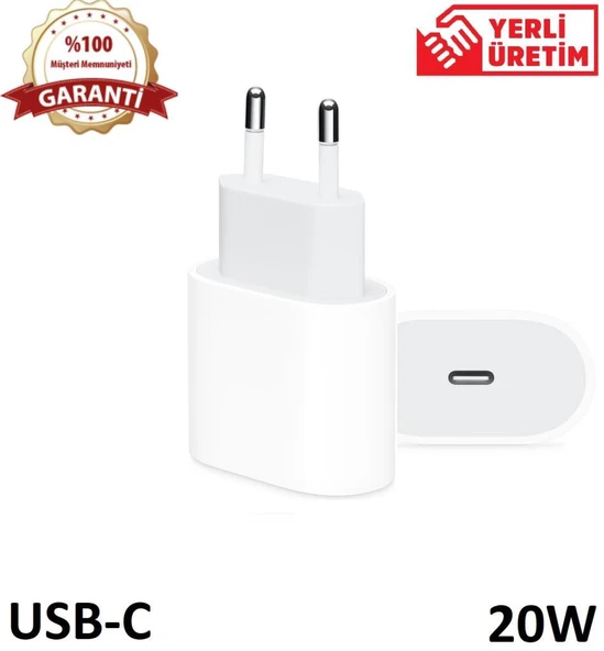 PDAteknoloji Apple Samsung 20 watt Type-C PD Hızlı Şarj Başlık Adaptör