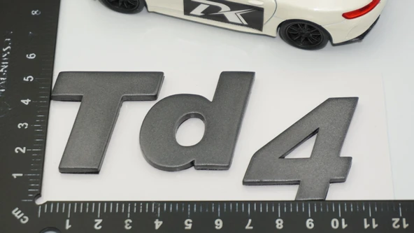 DK Tuning Td4 Freelander 1 Koyu Gri Bagaj Yazı Land Rover İle Uyumlu - Resim 2