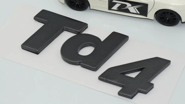 DK Tuning Td4 Freelander 1 Koyu Gri Bagaj Yazı Land Rover İle Uyumlu - Resim 4