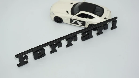 DK Tuning Ferrari Bagaj Siyah ABS 3M Yazı Logo Amblem - 4