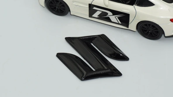 DK Tuning Suzuki Direksiyon 3M 3D Siyah ABS Logo Amblem - 5