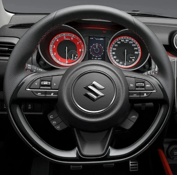 DK Tuning Suzuki Direksiyon 3M 3D Siyah ABS Logo Amblem - 2