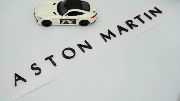 DK Tuning Aston Martin Bagaj 3M 3D Siyah Yazı Logo Amblem - 3