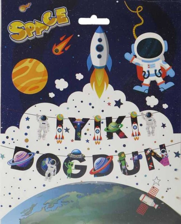 FLAMA UZAY ŞEKLİNDE İYİKİ DOĞDUN 1 ADET - 2