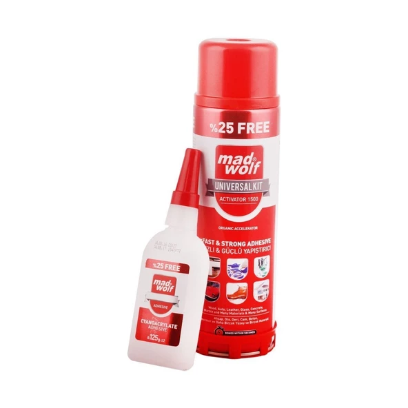 Sprey Yapıştırıcı 400ml Aktivatör +125gr Yapıştırıcı