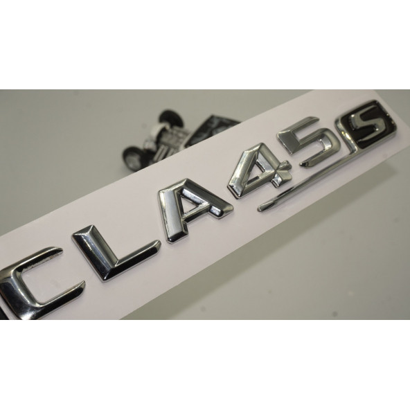 Benz CLA 45S Bagaj Krom Metal 3M 3D Yazı Logo