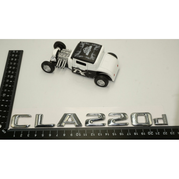 Benz CLA 220d Bagaj Krom Metal 3M 3D Yazı Logo - Resim 5