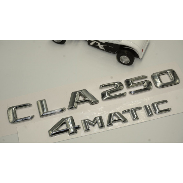 Benz CLA 250 4Matic Bagaj Krom Metal 3M 3D Yazı Logo - 3