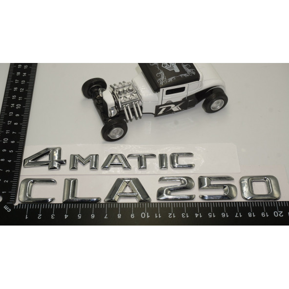 Benz CLA 250 4Matic Bagaj Krom Metal 3M 3D Yazı Logo - 5