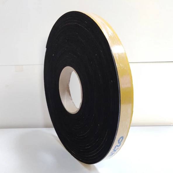 Contacall Kapı Pencere İzolasyon Bandı Yapışkan Sünger 4 mm Kalınlık 20 mm Genişlik 10 Metre Uzunluk / EPDM-4*20 - Resim 3