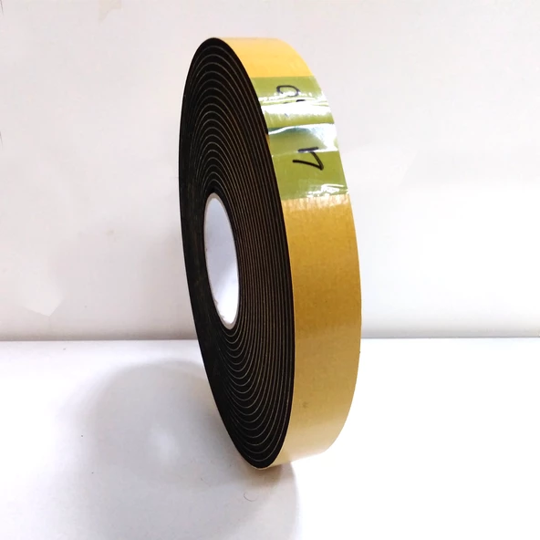 Contacall Kapı Pencere İzolasyon Bandı Yapışkan Sünger 5 mm Kalınlık 30 mm Genişlik 10 Metre Uzunluk / EPDM-5*30 - Resim 3