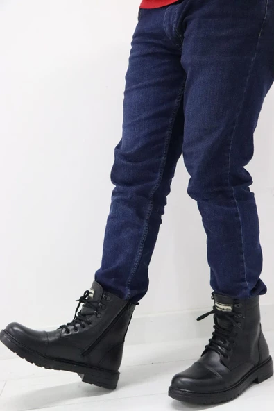 Pierre Cardin 381800 Erkek Siyah Deri Bot - 4