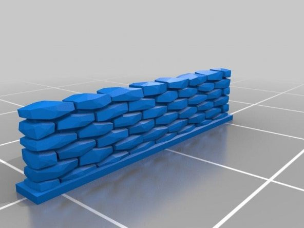 Taş Duvar Organik Plastikten Biblo Dekoratif Hediyelik Süs Eşyası