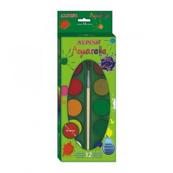 ALPİNO SULU BOYA 12 Lİ AQ01
