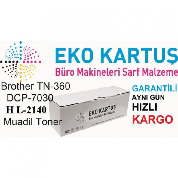 Eko Kartuş Brother TN-360 TN360-HL2140-HL 2170W-DCP7030 2600 Sayfa Siyah Muadil Toner - Resim 3