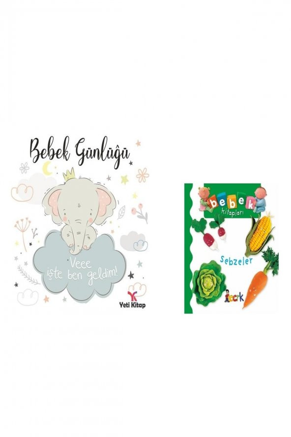 Bebek Günlüğü ve Bebek Kitapları 1. Seri - Sebzeler Seti (2 Kitap)