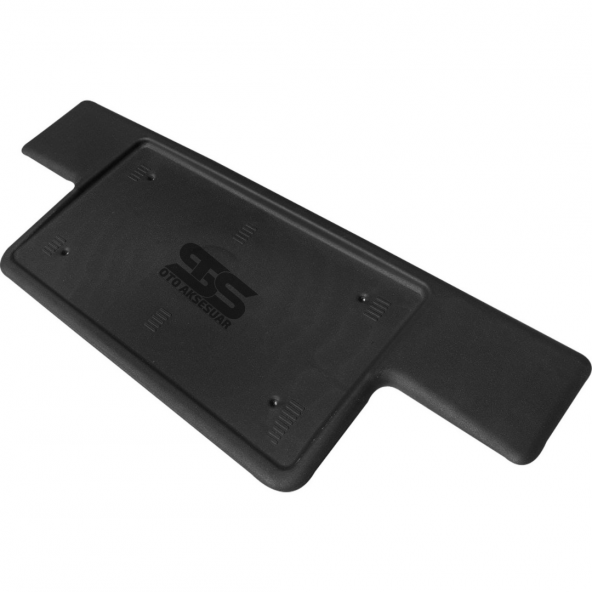 T Tip Plastik Ön Tampon Kare Plakalık Plaka Altlığı Siyah - 5