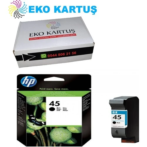 Eko Kartuş HP Muadil 51645AE 45A Siyah Kartuş 45A (51645A) - Resim 2