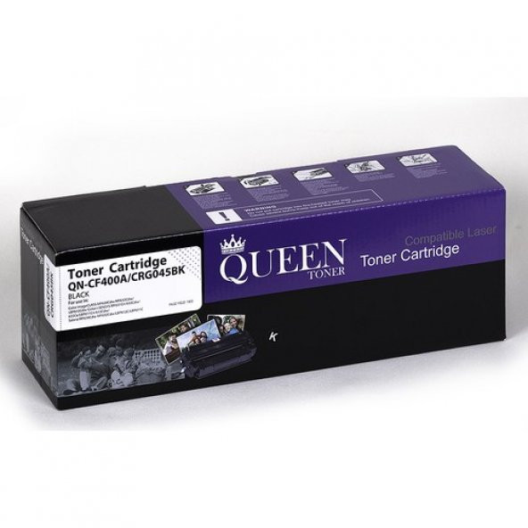 Queen Hp 201A CF400A Muadil Toner 1400 Sayfa Siyah ürün görseli