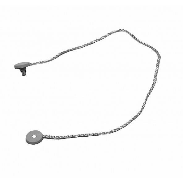 Kilitli Ip-kuş Gözü Etiket Bağlama Ipi Renk: GÜMÜŞ-SİLVER Uzunluk: 18cm (500 Adet) - 2