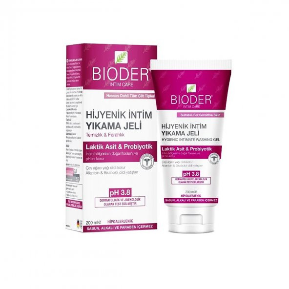Bioder Hijyenik Intim Yıkama Jeli 200ml -V532