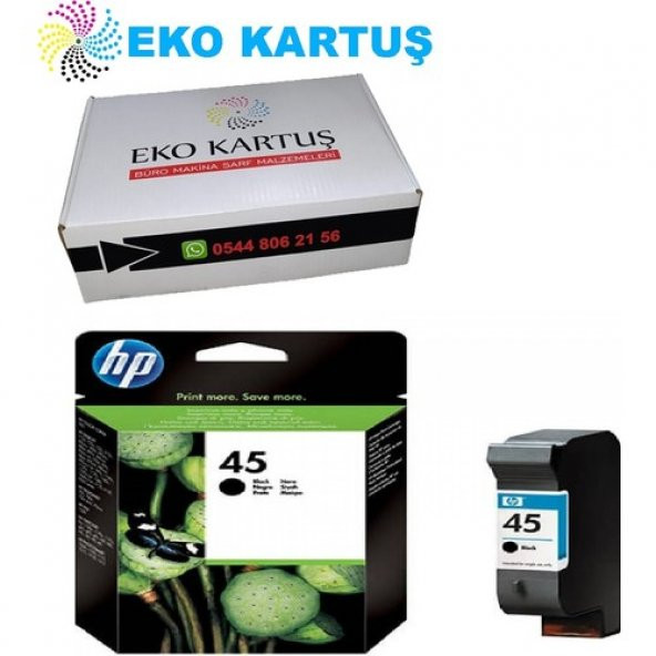 Eko Kartuş HP Muadil Deskjet 9300 Yazıcı Siyah Kartuş 45A (51645A) - Resim 2