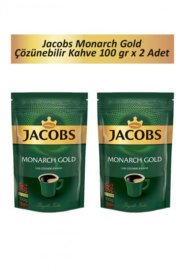 Jacobs Monarch Gold Kahve 100 gr x 2