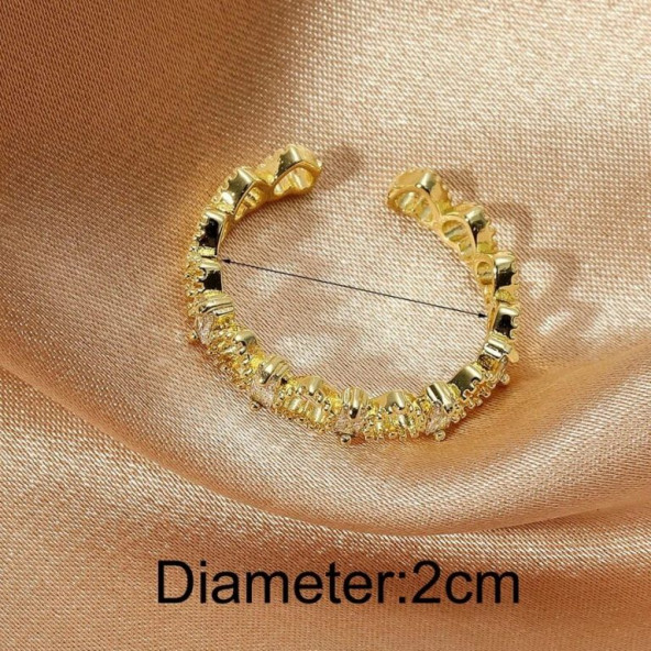 Kalpli Ayarlanabilir Yüzük Gold Renk - 3