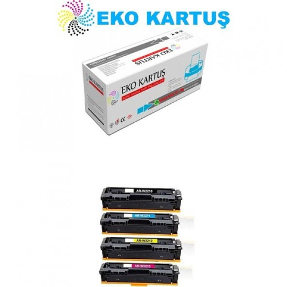 Eko Kartuş Hp 7KW74A 207X(W2210) Set Chipsiz Muadil Toner ürün görseli