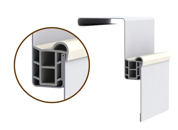 Contacall Çelik Kapı Kasa Fitili Contası Çelik Kapı Contası Siyah Renk 6 Metre - Resim 3