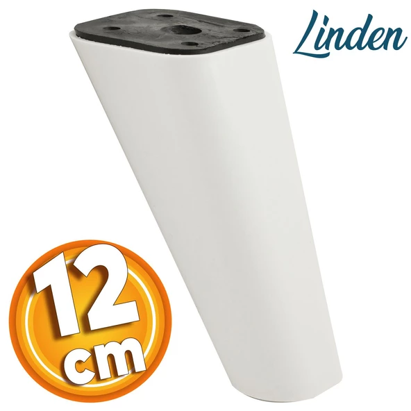 Linden Lüks Mobilya Kanepe Sehpa Tv Ünitesi Koltuk Ayağı 12 Cm Beyaz Oval Baza Ayakları