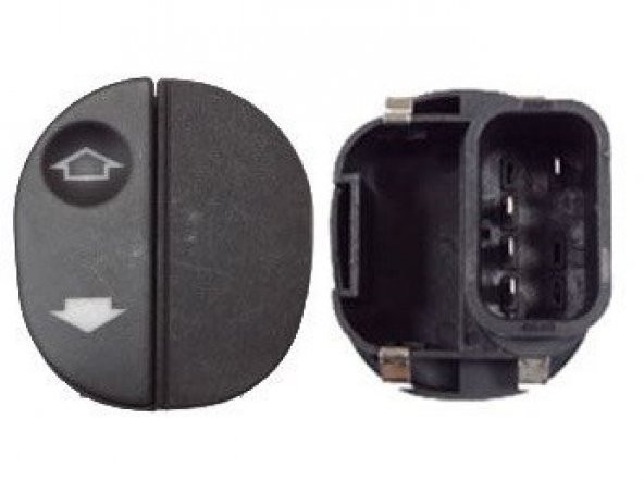 FORD FİESTA SAĞ TEKLİ CAM KALDIRMA DÜĞMESİ (2001-2008) - 2