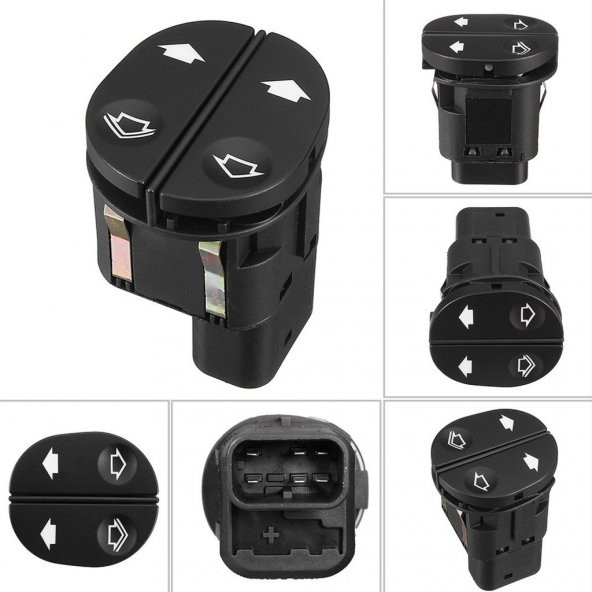 FORD FİESTA SOL ÇİFTLİ CAM KALDIRMA DÜĞMESİ (2001-2008) - Resim 3