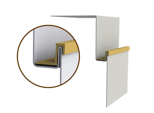 Contacall Çelik Kapı Kasa Fitili Contası Çelik Kapı Contası 6 Metre Siyah - Resim 3