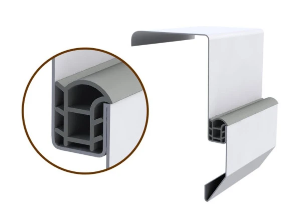 Contacall Çelik Kapı Kasa Fitili Contası Çelik Kapı Contası 6 Metre Beyaz - Resim 3