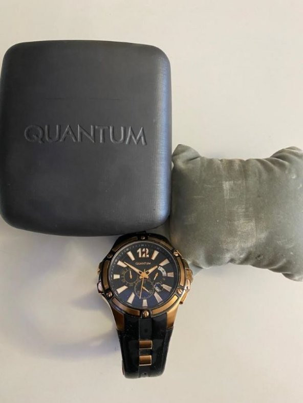 QUANTUM HNG 358 851 SİYAH KORDON ERKEK SAATİ - 2