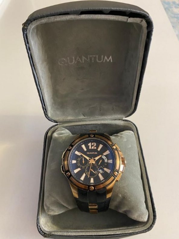 QUANTUM HNG 358 851 SİYAH KORDON ERKEK SAATİ - 3